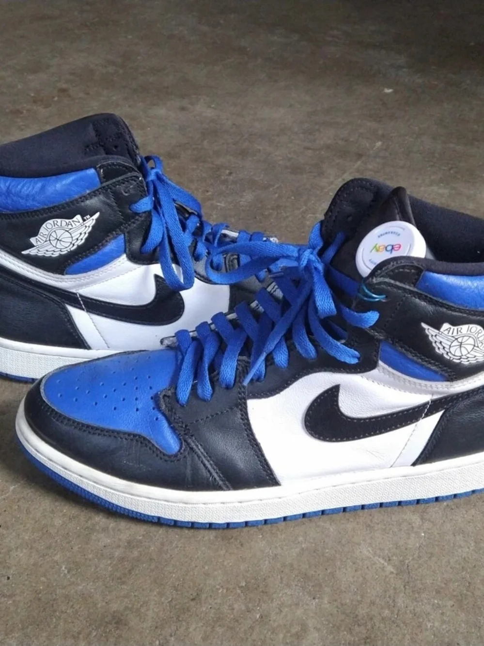 Nike Air Jordan 1 High - Royal Blue/Black/White Men 10